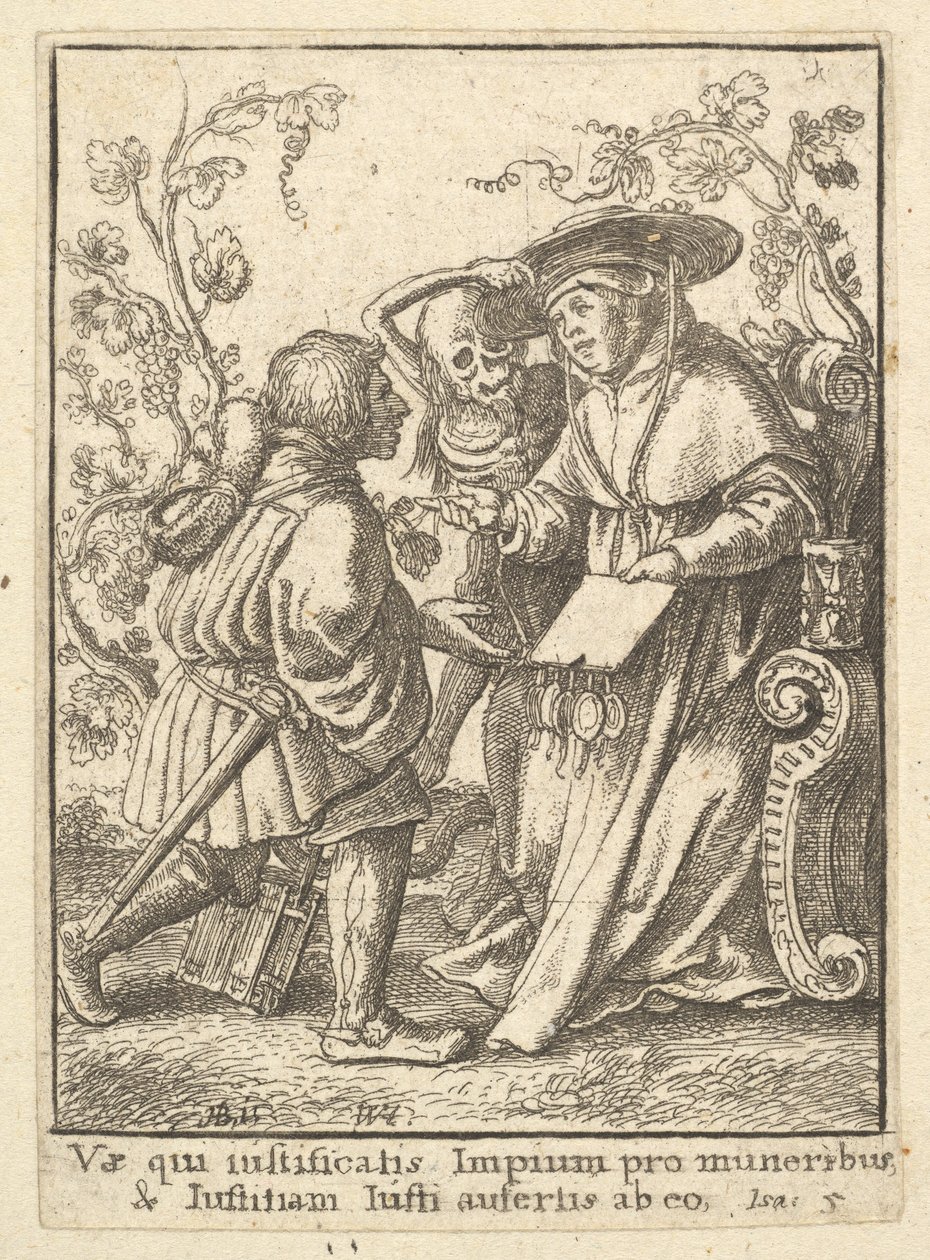 Kardinal, fra dødsdansen, 1651. av Wenceslaus Hollar