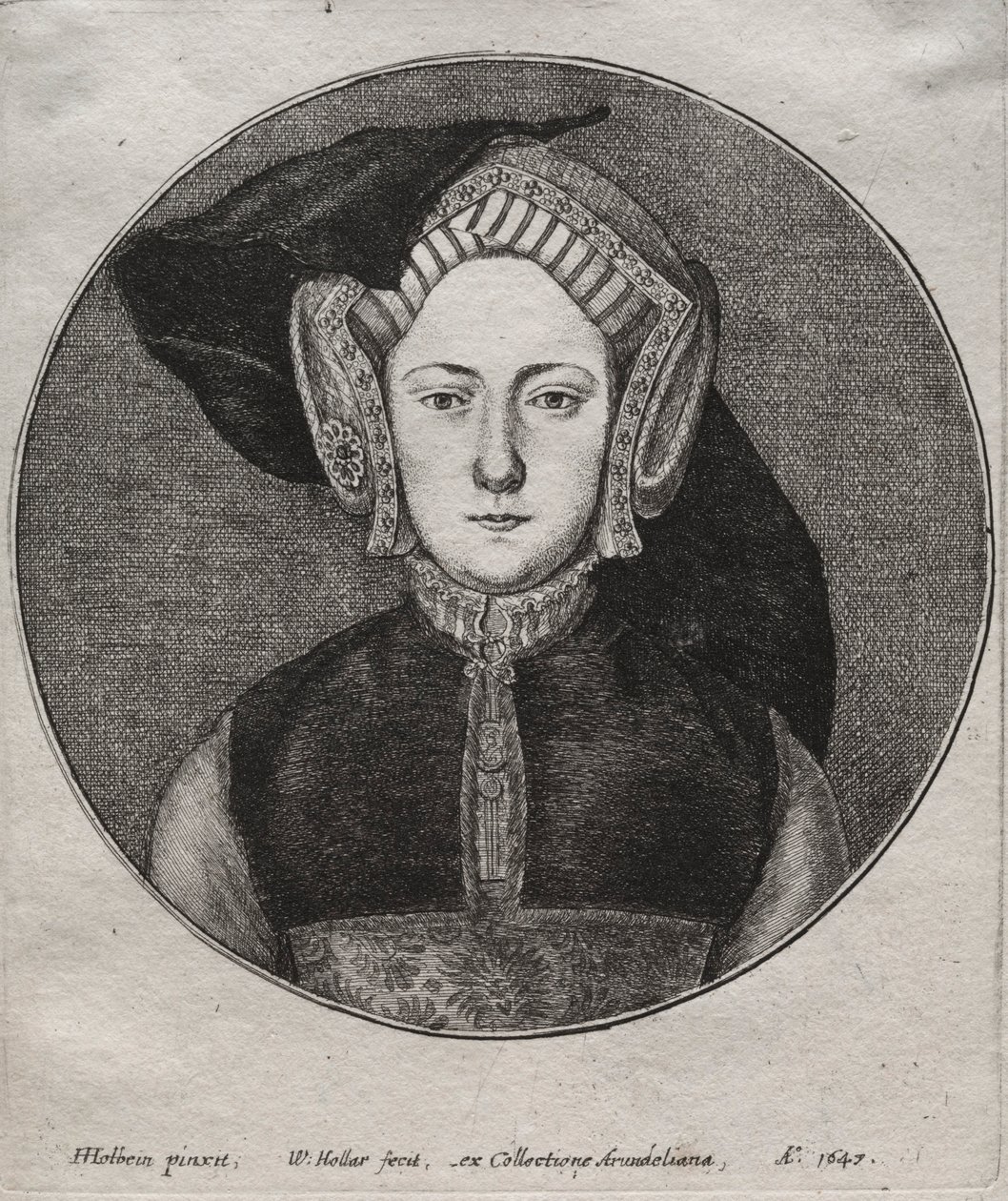 Katarina av Aragon, 1647. av Wenceslaus Hollar