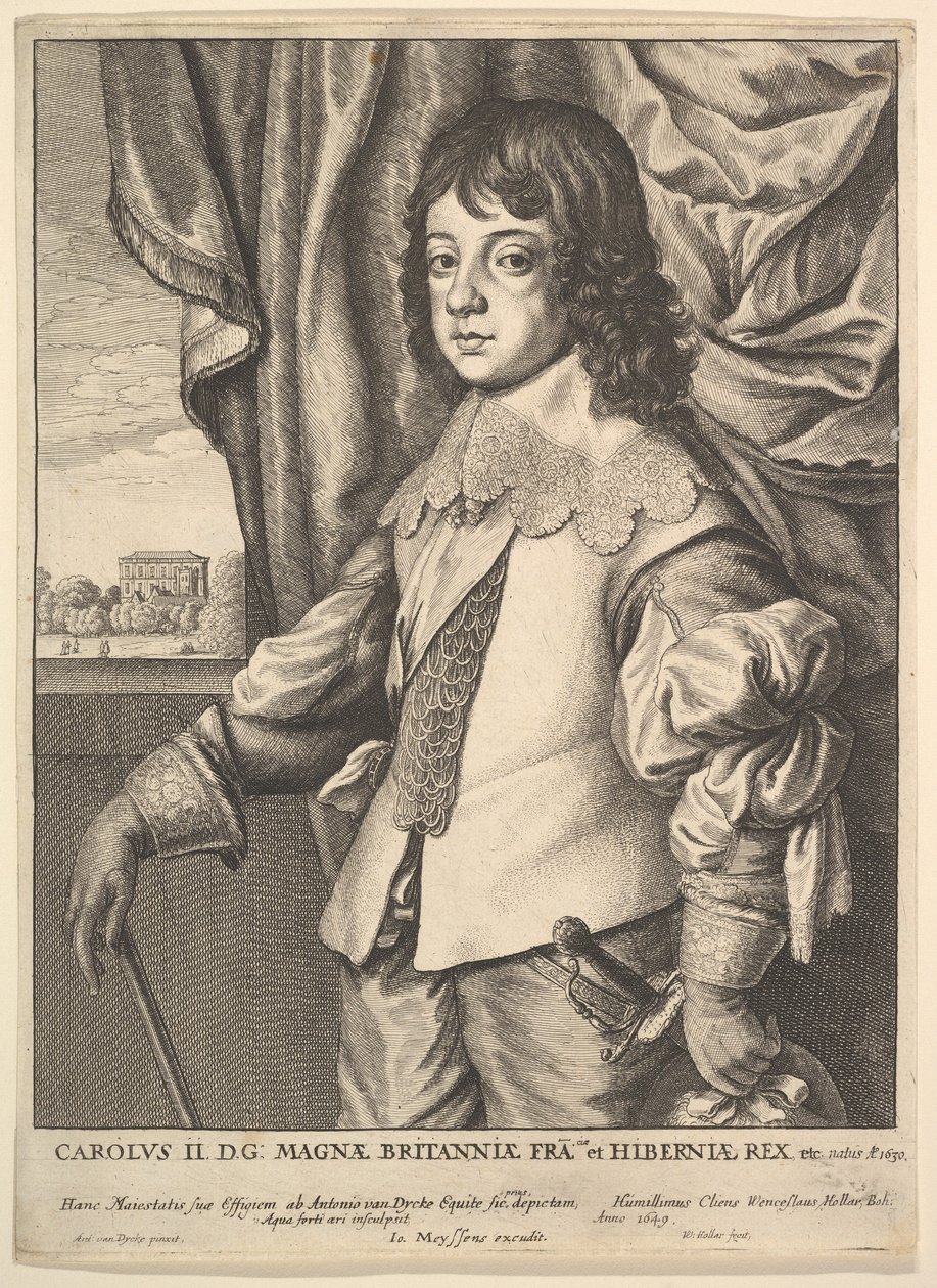 Charles II, 1649. av Wenceslaus Hollar