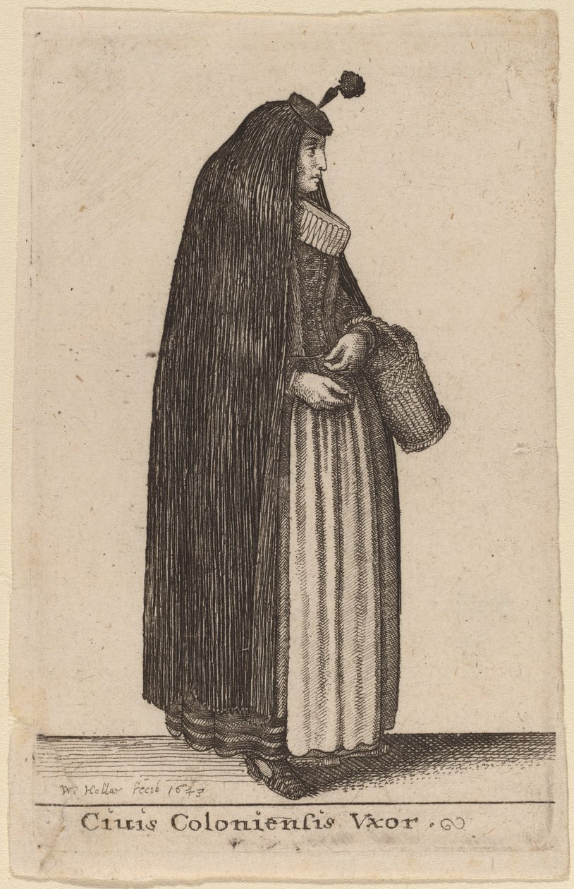 Kolonienes kone av Wenceslaus Hollar