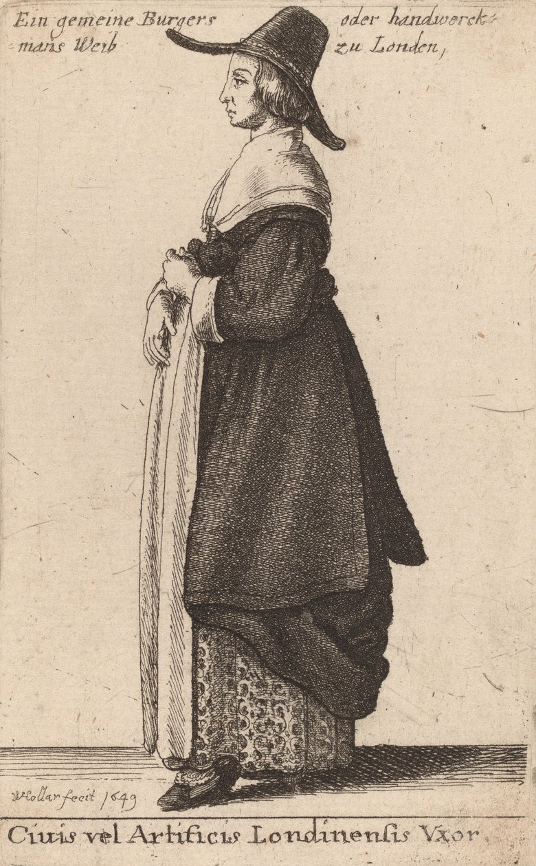 Citizens or Craftsmen of London, 1643. av Wenceslaus Hollar