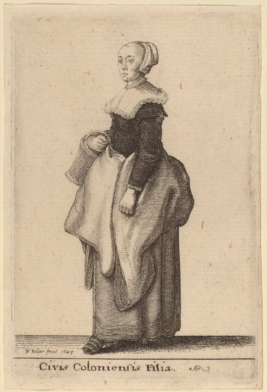Datter av en borger i Köln av Wenceslaus Hollar