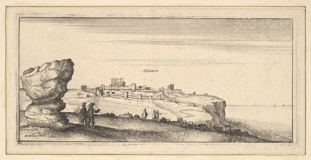 Douer Dover, 1642. av Wenceslaus Hollar