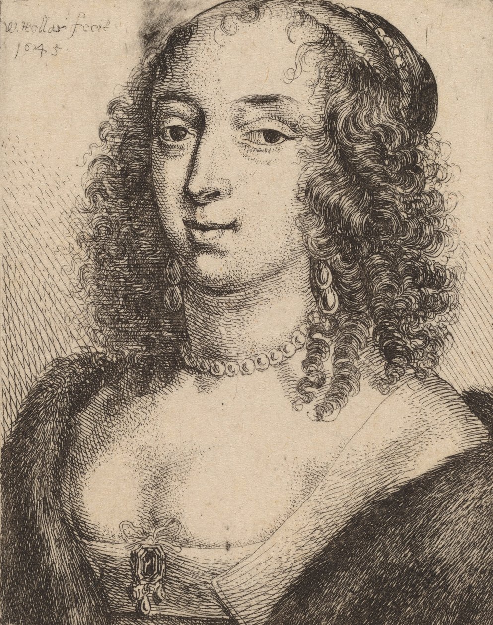 Hertuginne av Lennox, 1645. av Wenceslaus Hollar