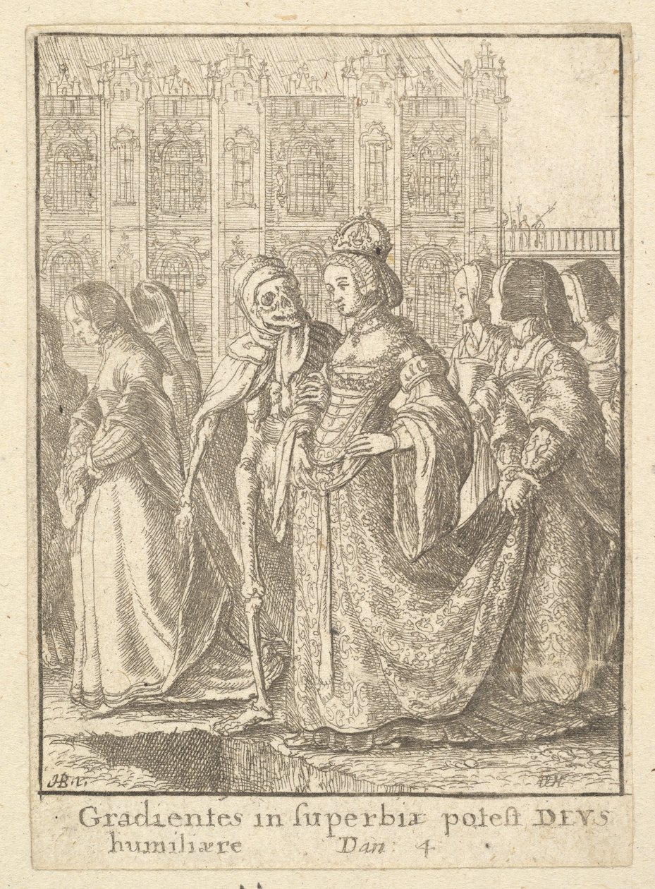 Keiserinne, fra dødsdansen, 1651. av Wenceslaus Hollar
