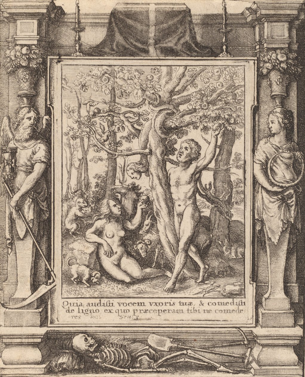 Edens hage, 1651. av Wenceslaus Hollar