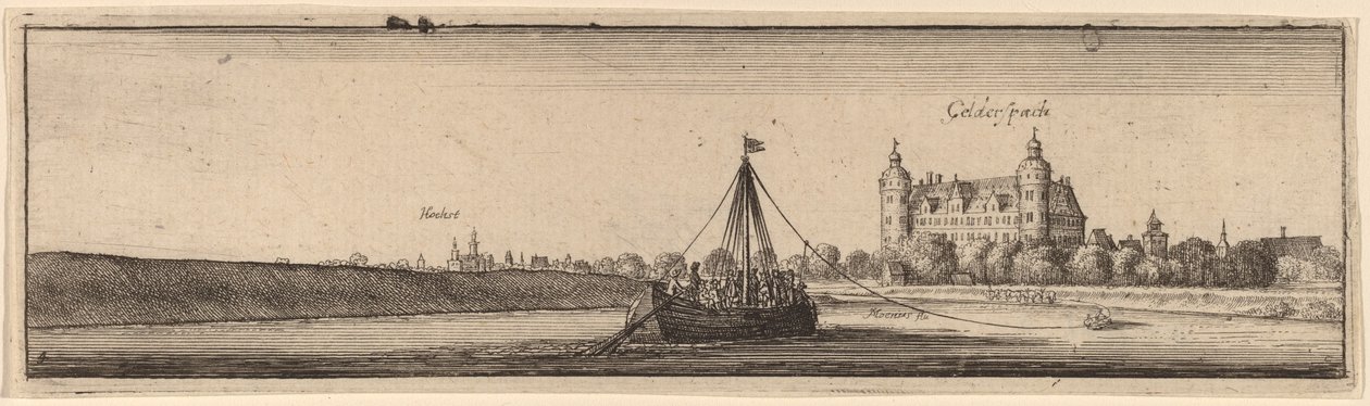 Gelderspach, ca. 16321636. av Wenceslaus Hollar