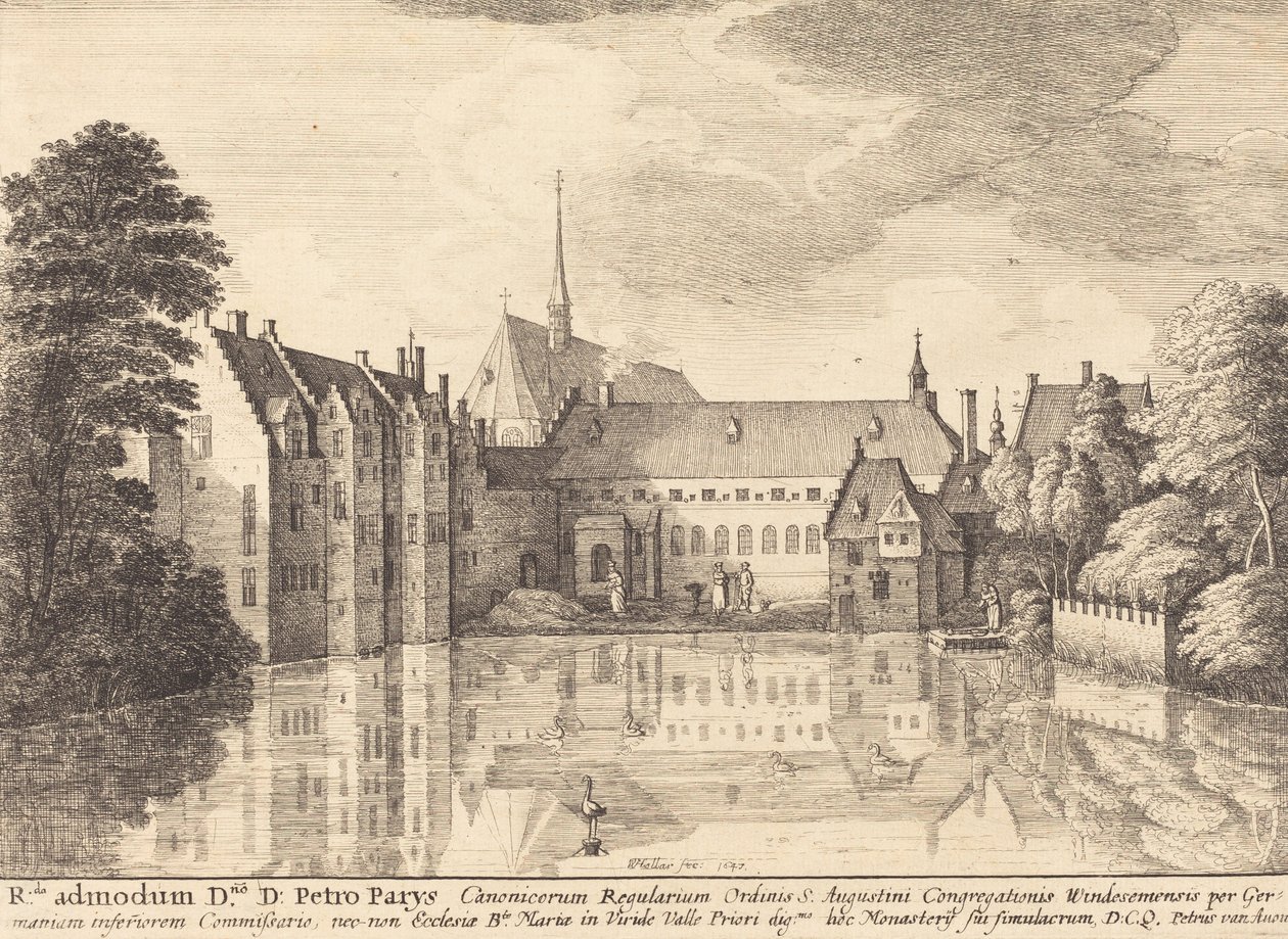 Groenendael Abbey, 1647. av Wenceslaus Hollar