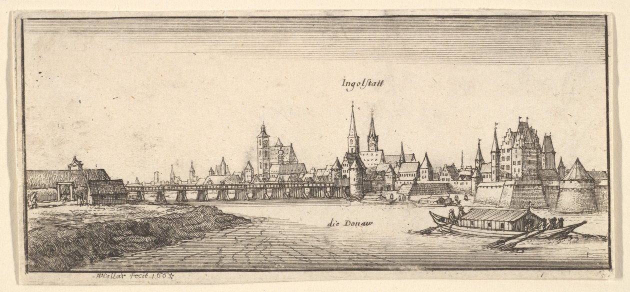 Ingolstadt, 1665. av Wenceslaus Hollar
