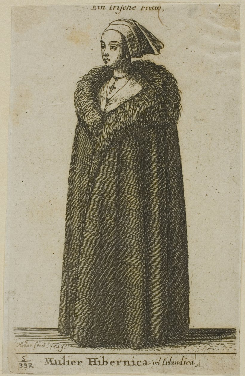 Irsk kvinne av Wenceslaus Hollar