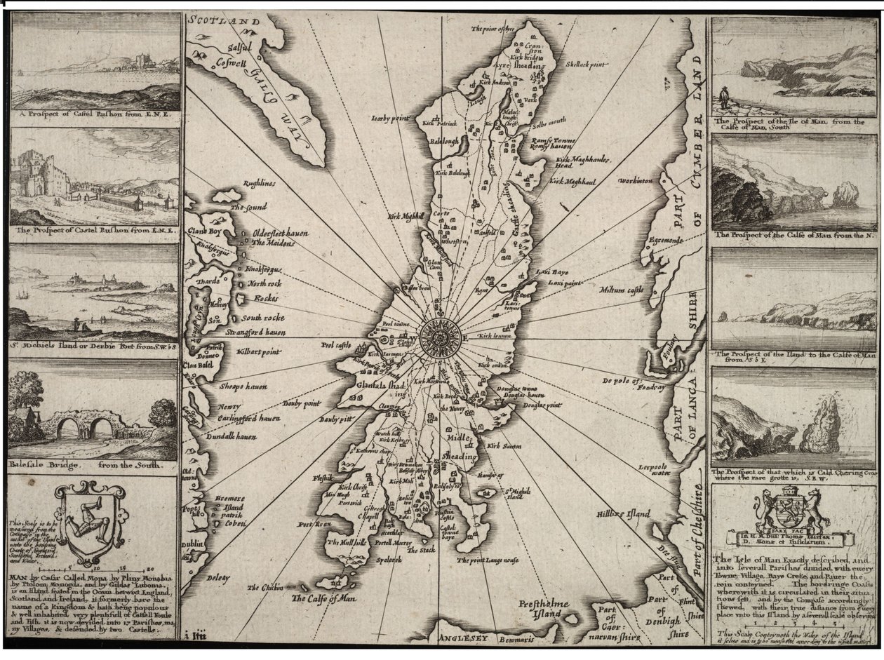 Isle of Man av Wenceslaus Hollar