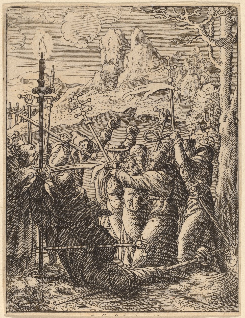 Jesus tatt av Wenceslaus Hollar