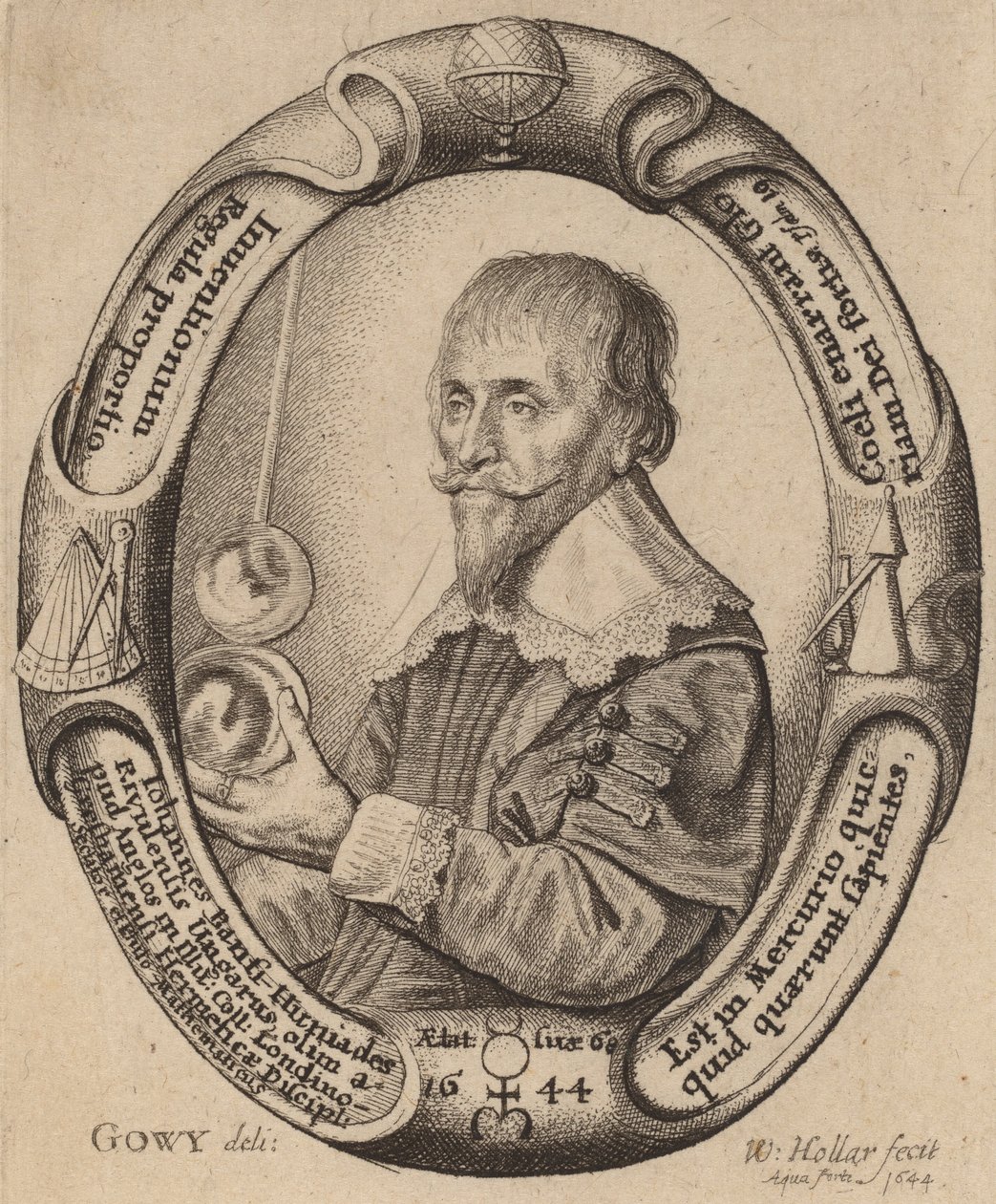Johann Banfi Huniades. av Wenceslaus Hollar