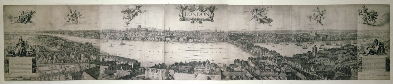 London, 1647 (kobberplate) av Wenceslaus Hollar