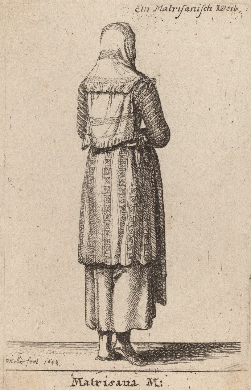 Matrisana M., 1648. av Wenceslaus Hollar