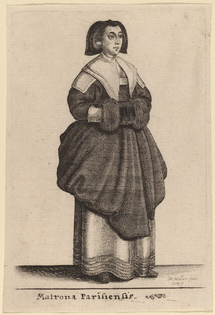 Matrona i Paris av Wenceslaus Hollar