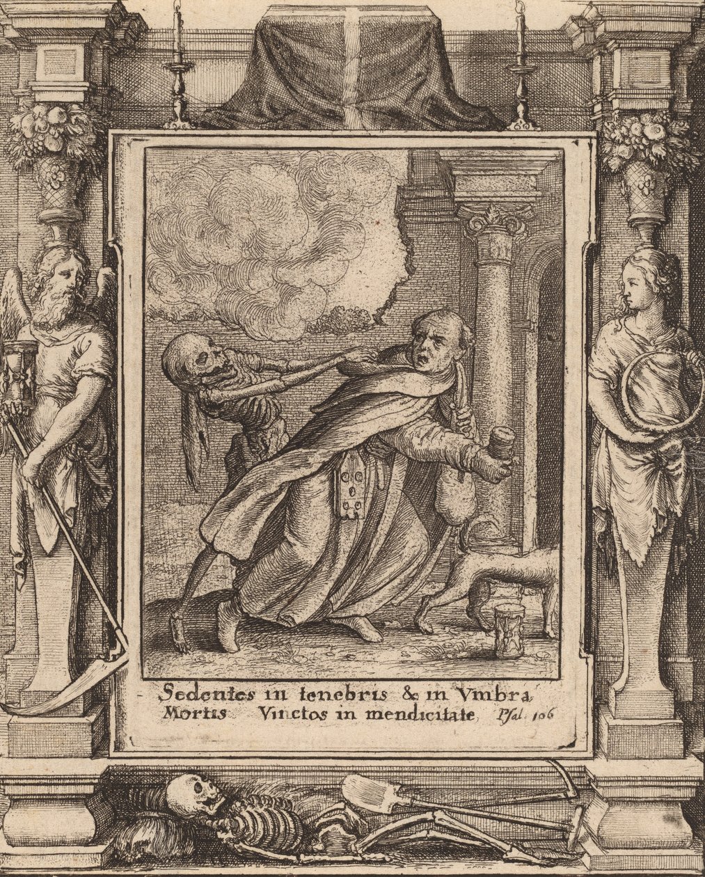 Munk, 1651. av Wenceslaus Hollar