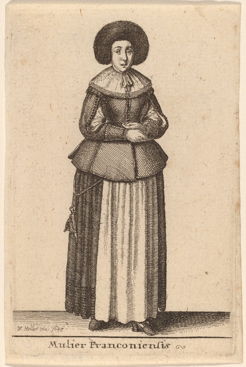 En frankisk kvinne av Wenceslaus Hollar