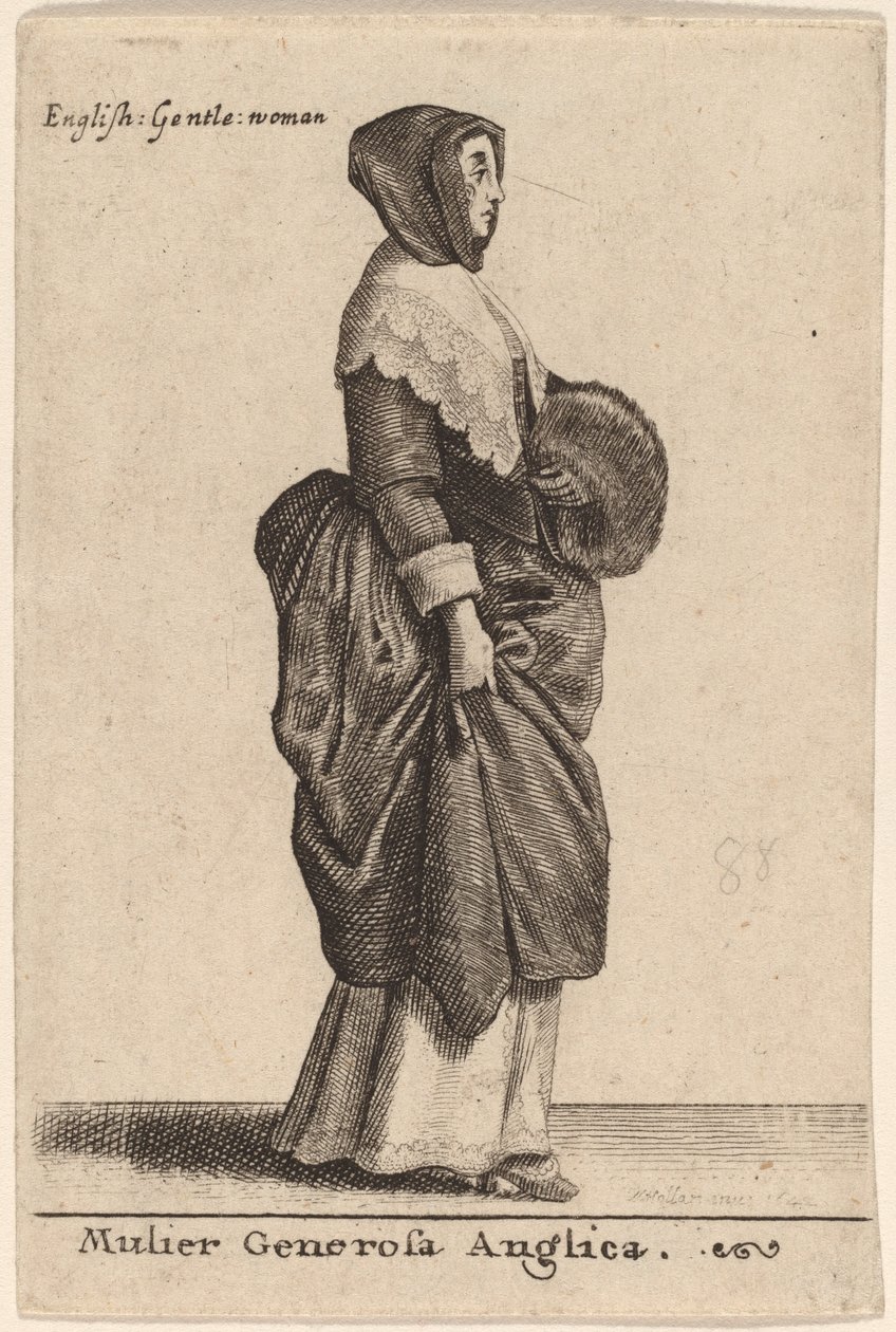 En sjenerøs engelsk kvinne av Wenceslaus Hollar