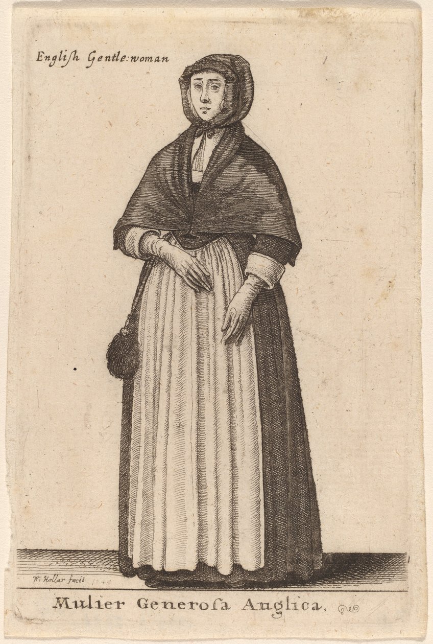 En sjenerøs engelsk kvinne av Wenceslaus Hollar