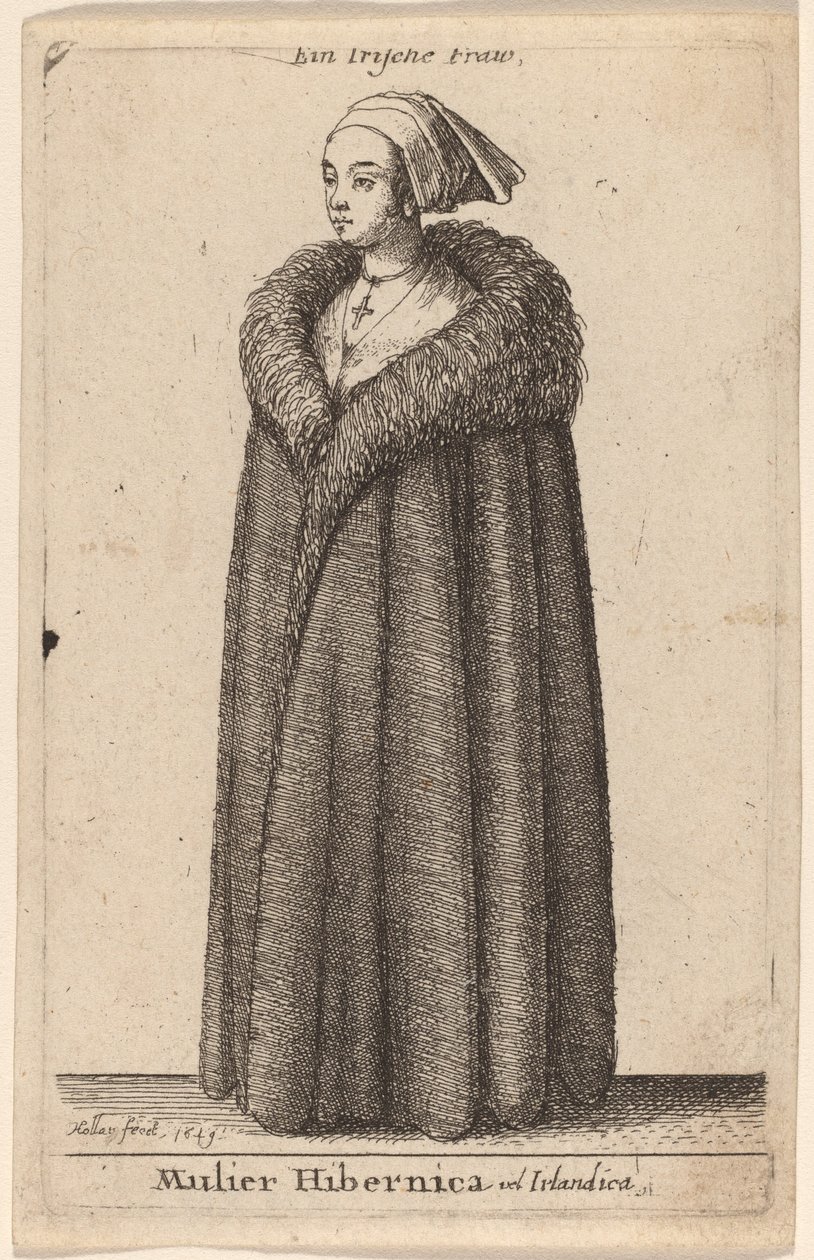 En irsk kvinne av Wenceslaus Hollar