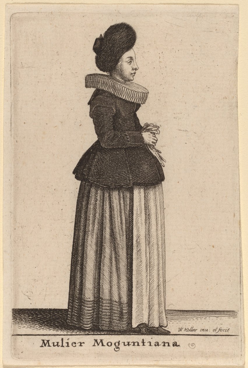 En kvinne fra Mainz av Wenceslaus Hollar