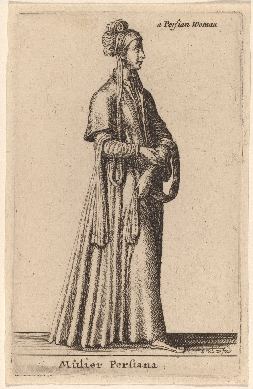 En persisk kvinne av Wenceslaus Hollar