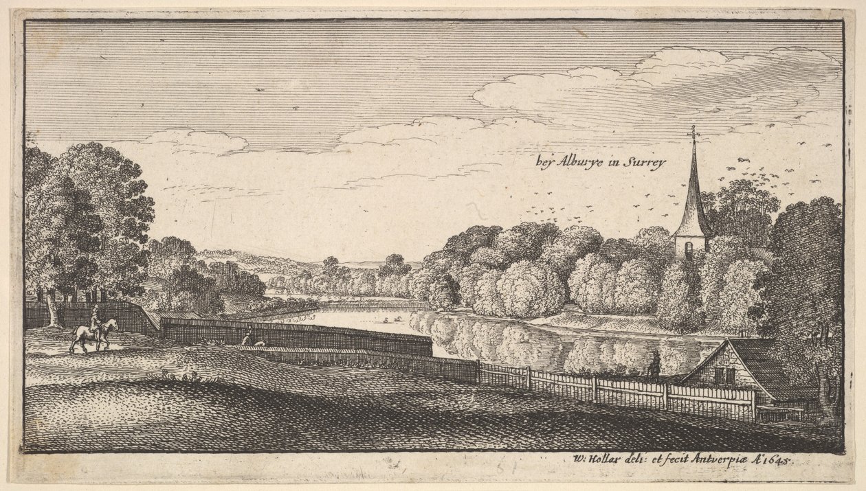 Nær Albury, 1645. av Wenceslaus Hollar