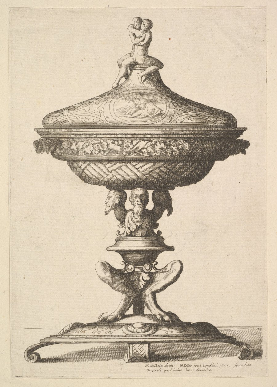Utsmykket beger, 1642. av Wenceslaus Hollar