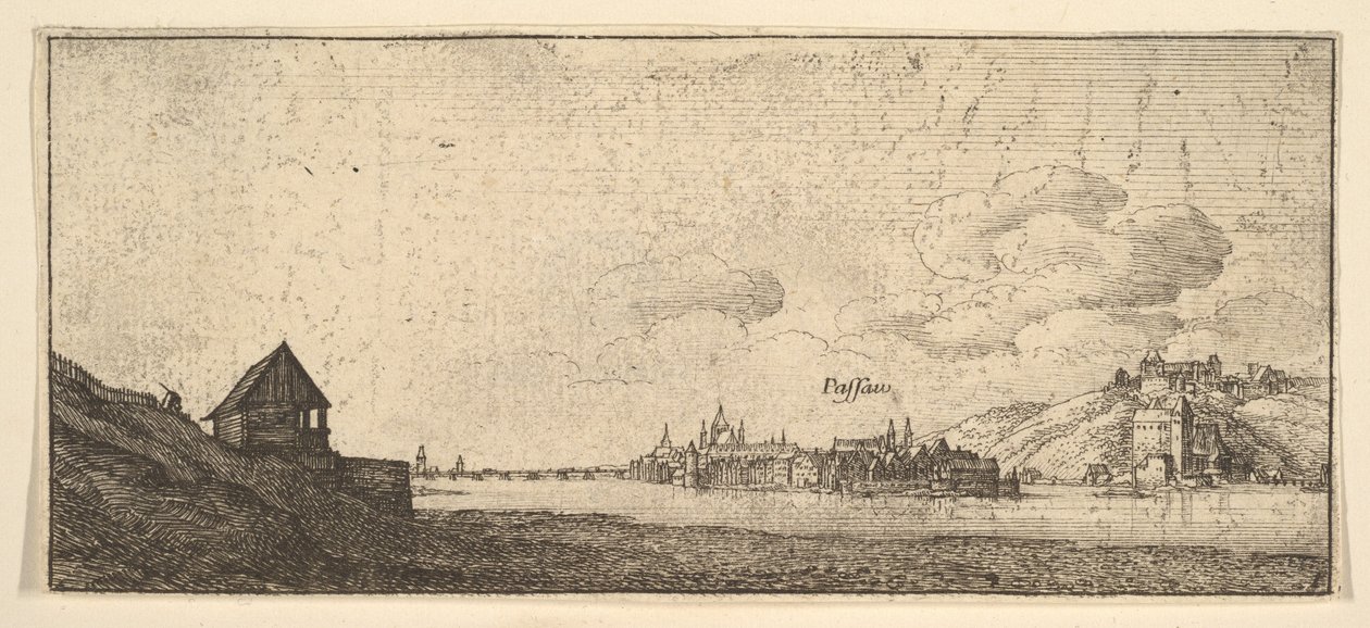 Passau, 1652-77. av Wenceslaus Hollar