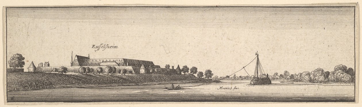 Ruesselsheim, 1642-44. av Wenceslaus Hollar