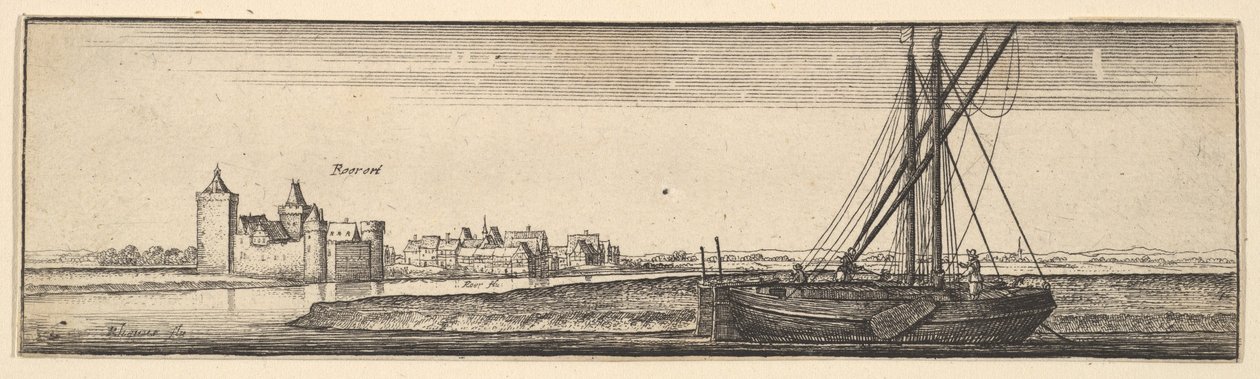 Ruhrort, 1642-44. av Wenceslaus Hollar