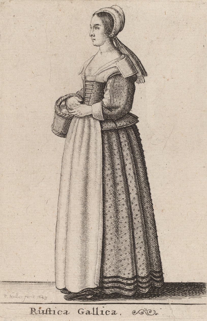 Fransk landsbygd, 1643. av Wenceslaus Hollar