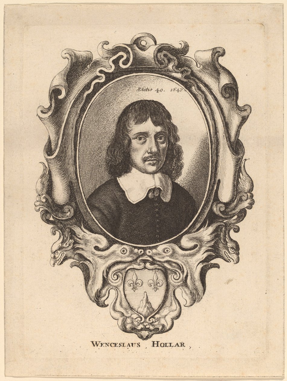 Selvportrett av Wenceslaus Hollar