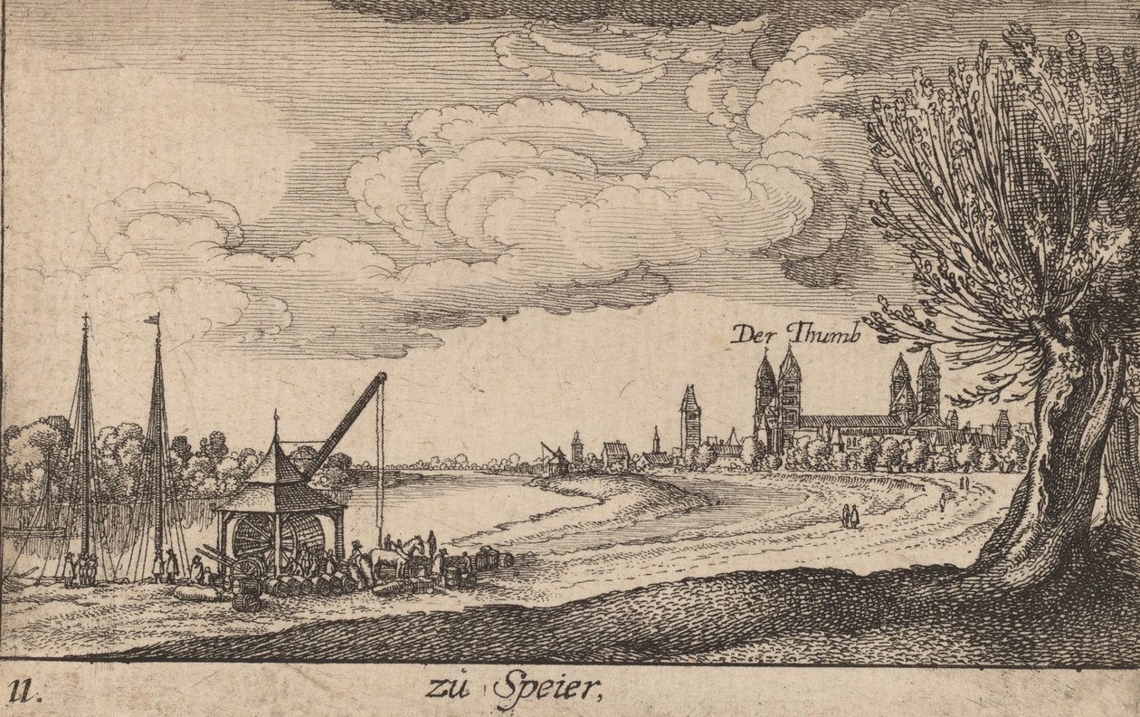 Speyer, 1635. av Wenceslaus Hollar