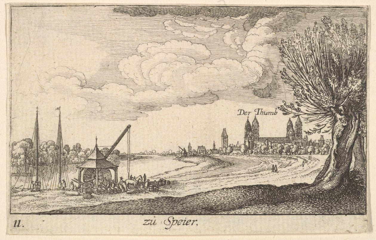 Speyer, 1635. av Wenceslaus Hollar