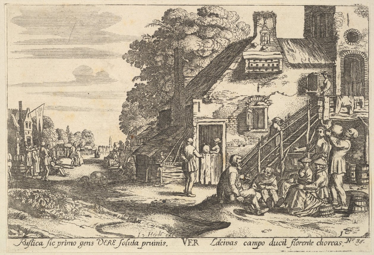 Våren, 1629. av Wenceslaus Hollar