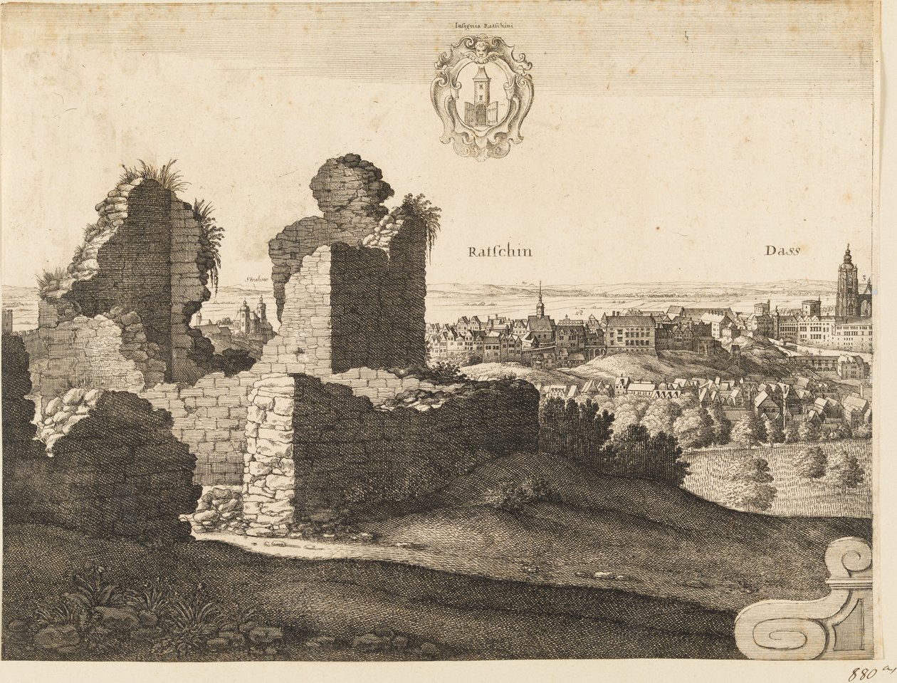 Stor utsikt til Praha av Wenceslaus Hollar