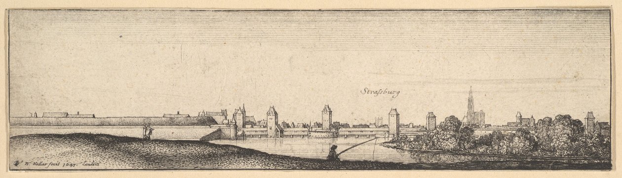 Strasbourg, 1642-44. av Wenceslaus Hollar