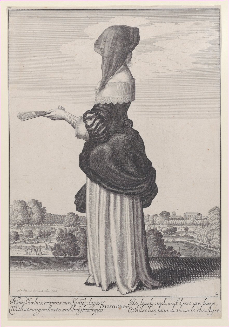 Sommer, fra Årstidene, 1643-44., 1643-44. av Wenceslaus Hollar