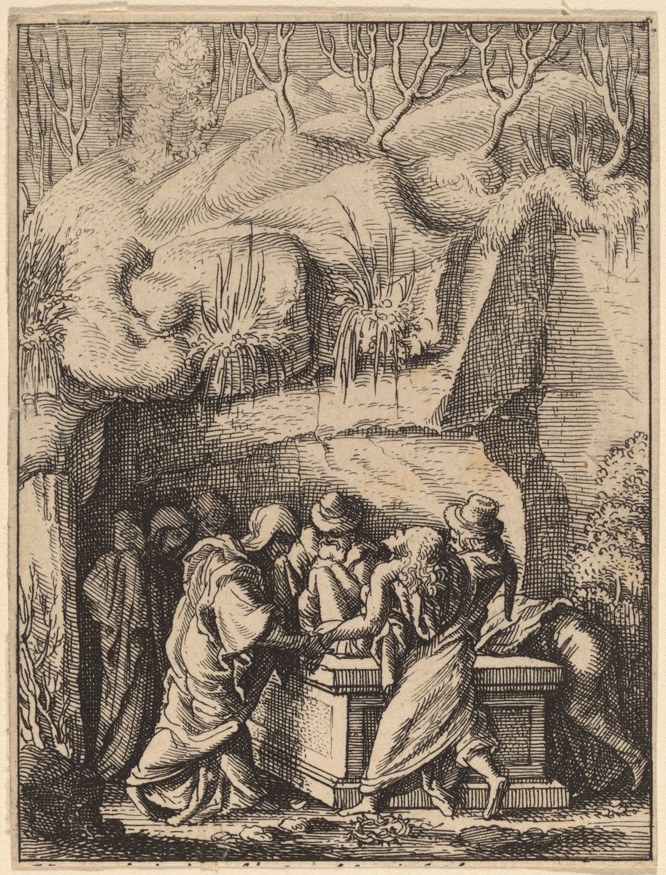 Gravleggingen av Wenceslaus Hollar