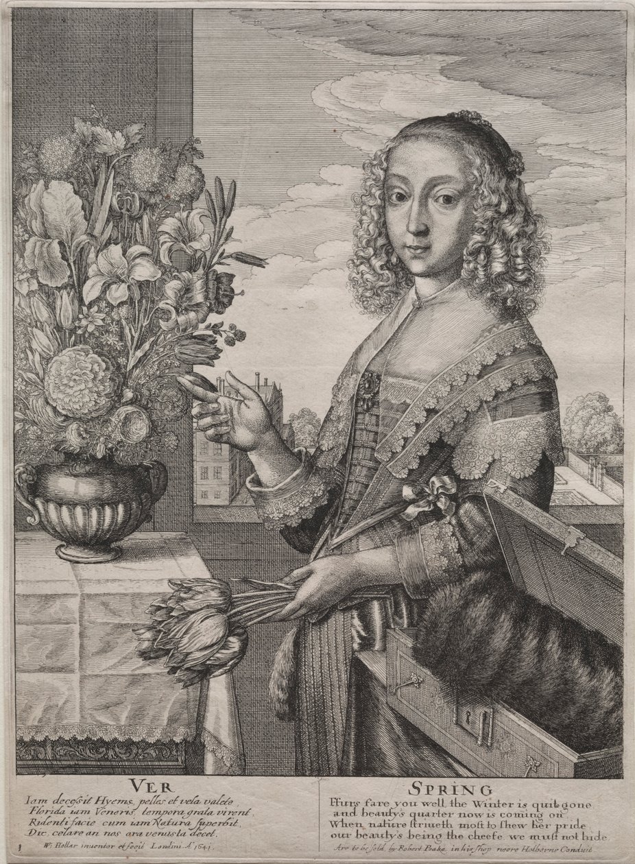 De fire årstidene: Våren, 1641. av Wenceslaus Hollar
