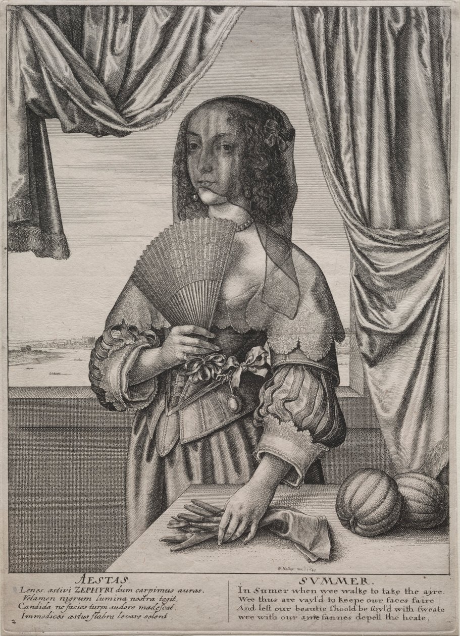 De fire årstider: Sommer, 1641. av Wenceslaus Hollar