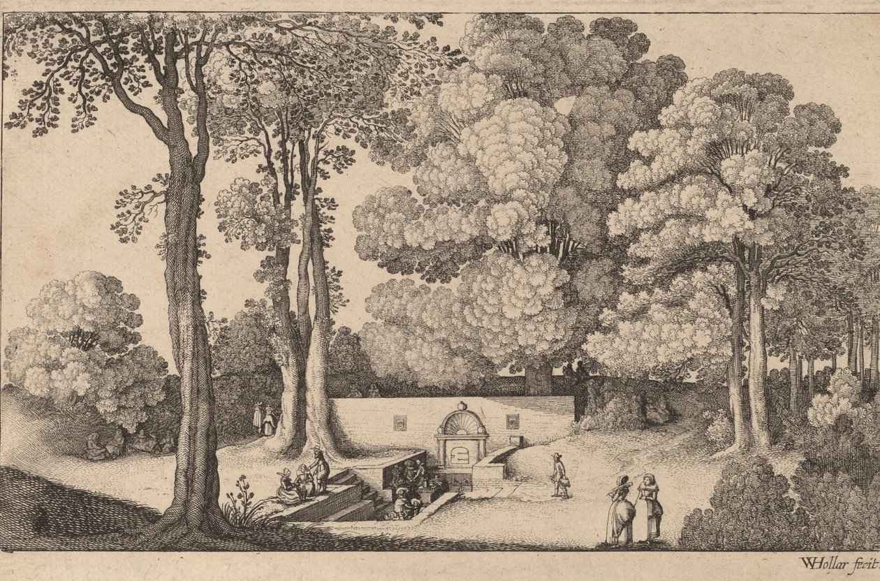 Mineralkilden. av Wenceslaus Hollar