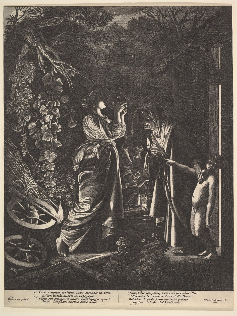 The Mocking of Ceres, 1646. av Wenceslaus Hollar