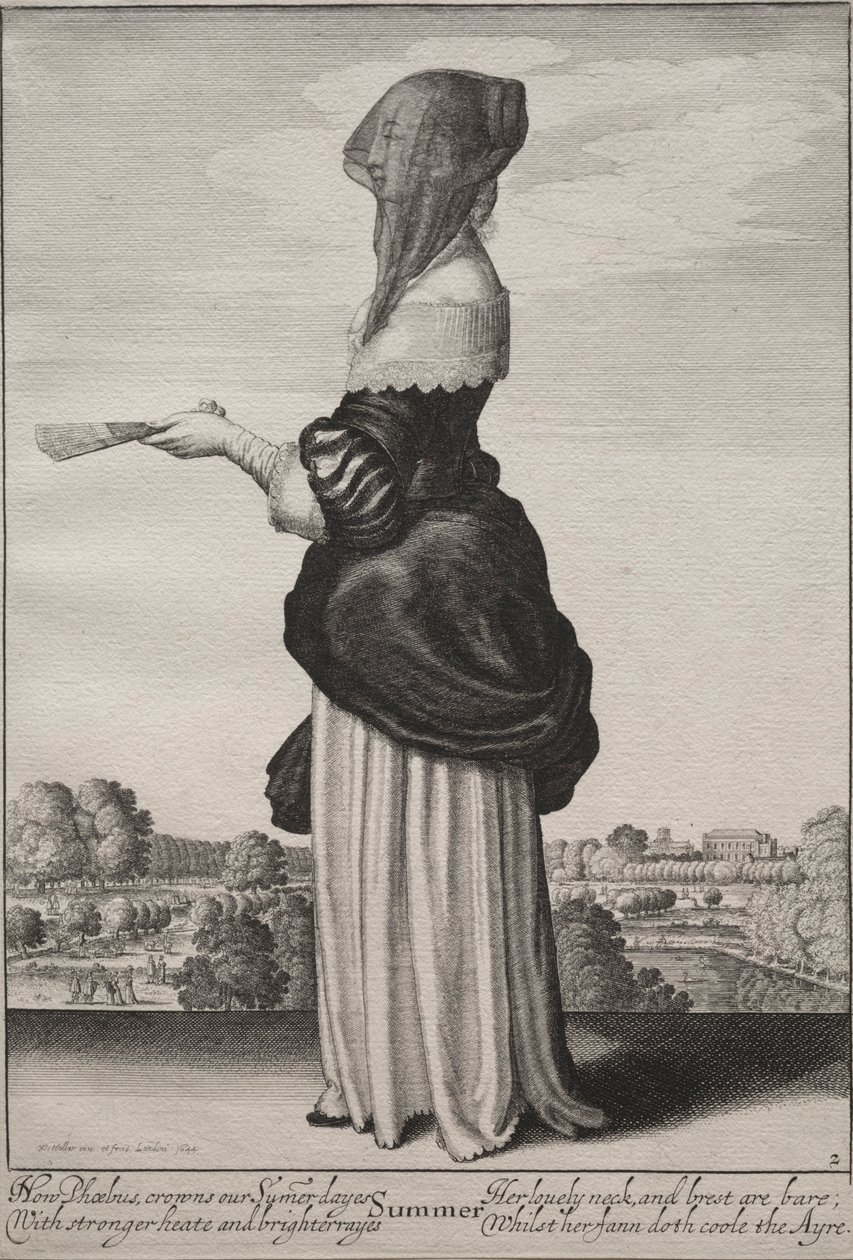 Årstidene: Sommer, 1643-1644. av Wenceslaus Hollar