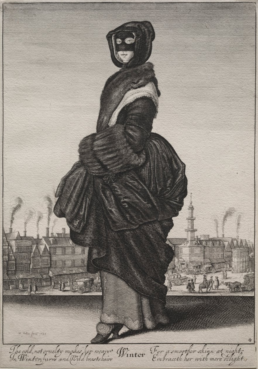 Årstidene: Vinter, 1643-1644. av Wenceslaus Hollar
