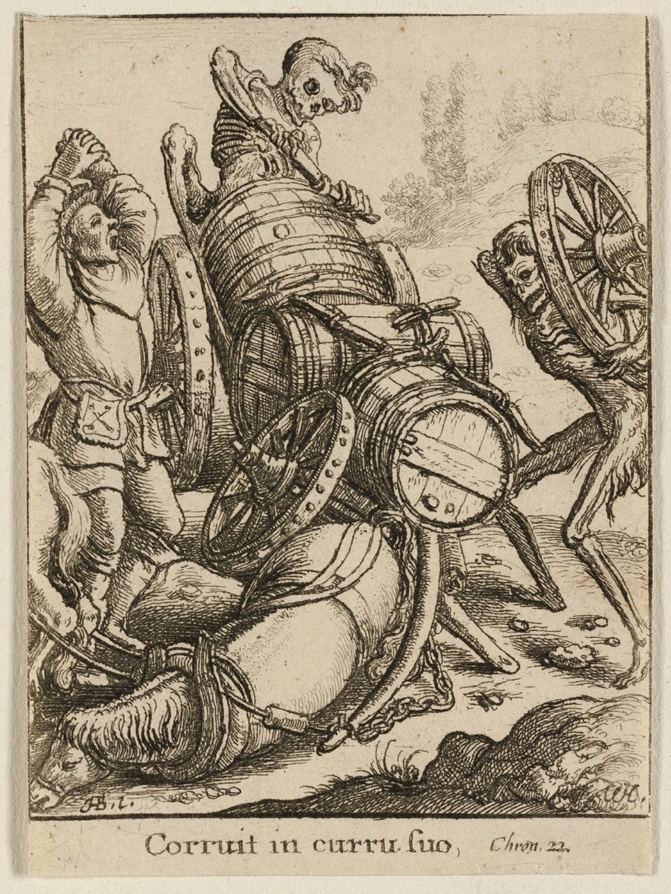 Vognmannen og døden av Wenceslaus Hollar