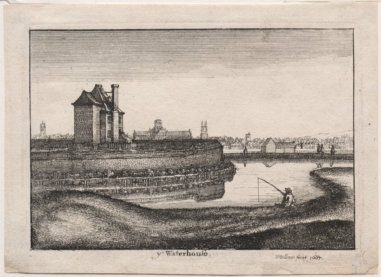 The Waterhouse, 1665. av Wenceslaus Hollar