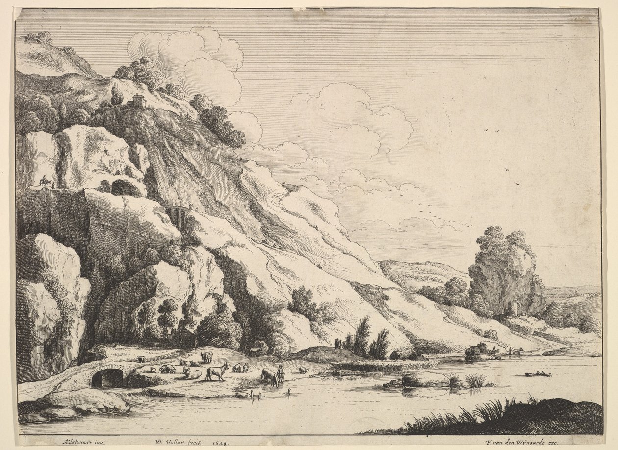 Steinbroen, 1649. av Wenceslaus Hollar